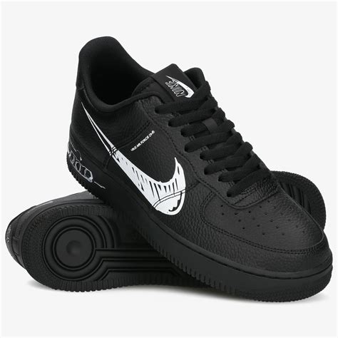 schwarze nike schuhe mit schwarzer sohle|nike air force 1 schwarz.